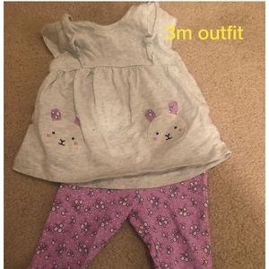 Bunny matching top with bottoms